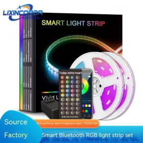 Bluetooth Intelligent Decorative Atmosphere Light Strip (Option: 40 M 480 Lamp IP20-40 Button British Standard)